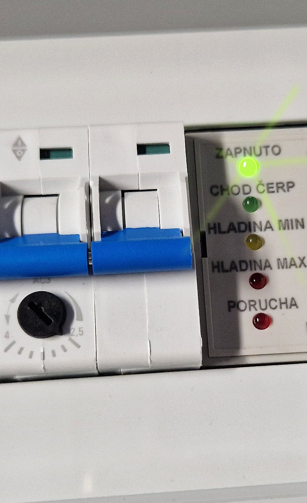 ESH kontrolky na modulu