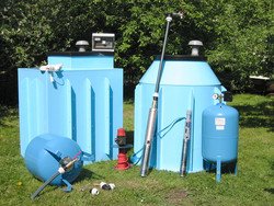 Kompletní vybavené pro domácí vodárny s ponornými čerpadly