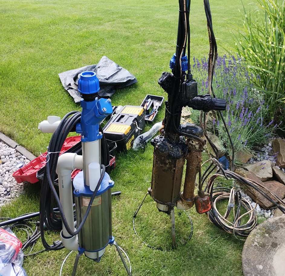 Servis čerpací jímky na místě u zákazníka si někdy vyžádá i výměnu kalového čerpadla.